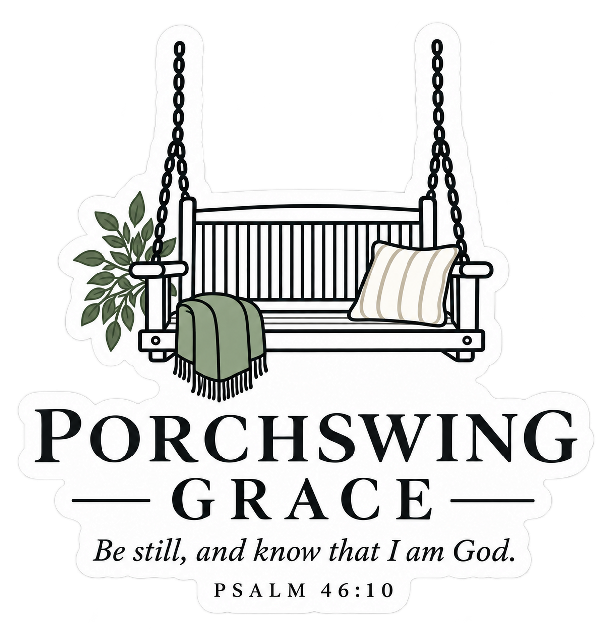PorchSwing Grace logo design created by Contendia